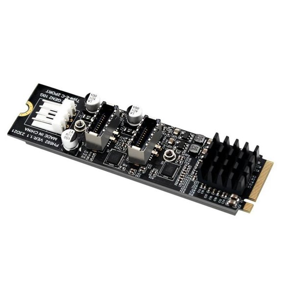 FOR 1PCS M.2 PCIE To USB3.0 TYPE-E TYPE-C C 10G Interface Expansion Card TYPE-E Expansion Card