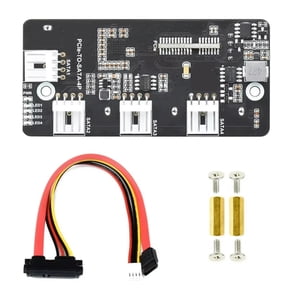 FOR 1PCS Pi Compute Module 4 CM4 Pcie To SATA PCI-E To Four-Way SATA3.0 Card 6Gbps High-Speed SATA Expansion Board