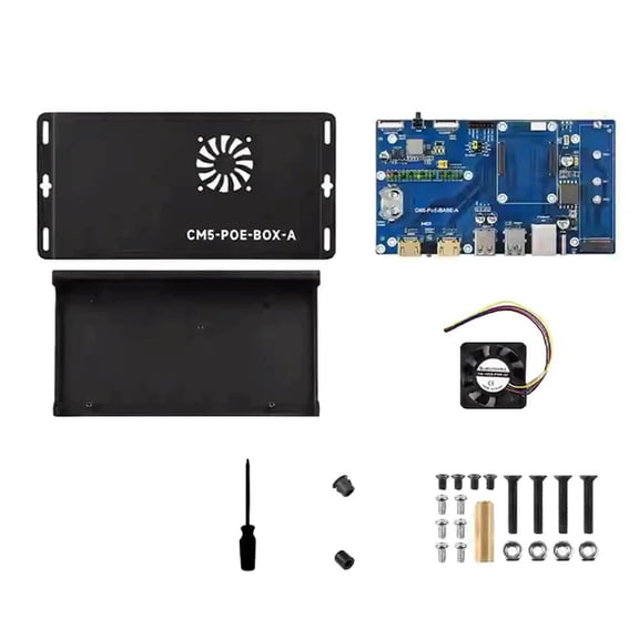 FOR 1PCS Pi Compute Module 5 IO Board Kit With Poe Gigabit Ethernet RJ45 FOR 1PCS Rpi CM5 Poe Expansion Board