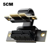 FOR 1PCS Riser Cable Dual 90 Degree Right Angle Mini Slot DMA Board Boot Card Adapter Cable PCI Express Riser Card 5CM