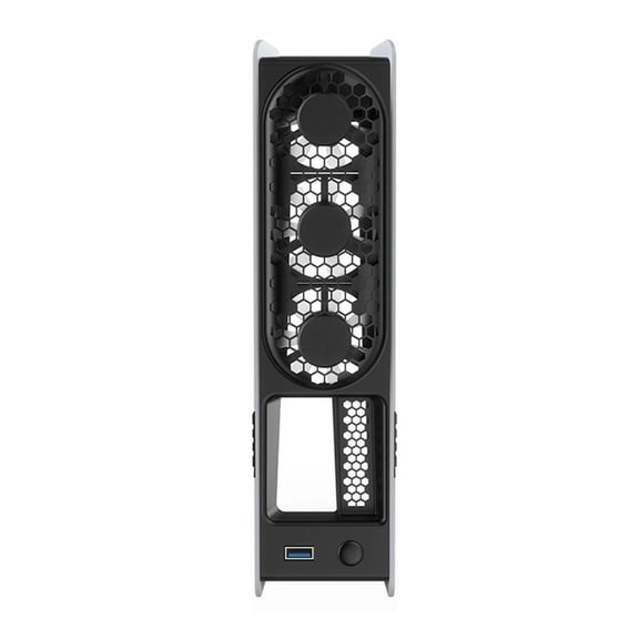 FOR 1PCS Universal Consoles Cooling Fan ligent Temperature Control Rear Fan With RGB Colorful Lights FOR 1PCS PS//5 Pro/PS//5 Slim Black