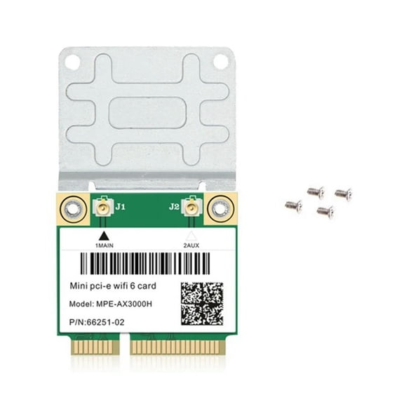 FOR 1PCS Wifi 6 MPE-AX3000H 2974Mbps Wireless Half Mini PCI-E Wifi Card 5.0 Dual Band 2.4G/5G Wlan Network Card Adapter
