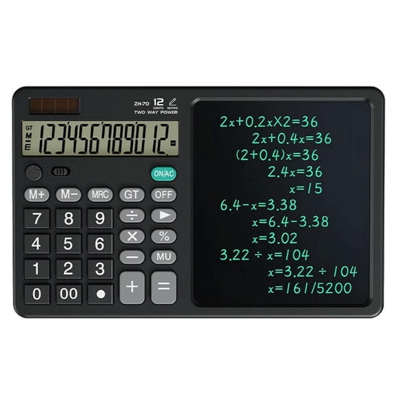 FOR 1PCS ZH70 Handwriting Tablet Desktop Calculator Financial Accounting Calculator Office Writing Draft Memo Handwriting Tablet