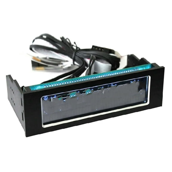 FOR 1PCS/lot LCD 5.25"media dashboard VFD touch screen 4 channel fan speed controllers in retail package