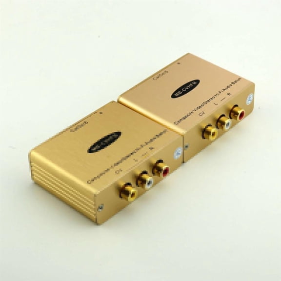 FOR 1pair Over Single RJ45 Cat5e/6 Composite Video/Stereo Hi-Fi Audio Balun Extender