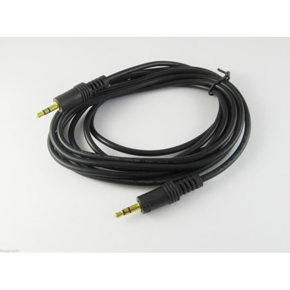 FOR 1pc 10ft 3m 3.5mm 1 Male to Male Stereo Audio Extension Cable Cord Speaker Gold