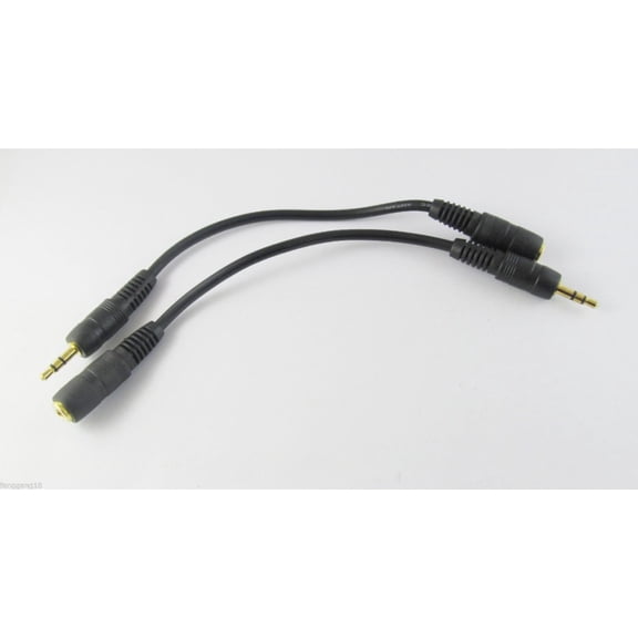 FOR 1pc 3.5mm Stereo Jack Extension Audio Cable Aux Lead Gold Plated Male to Female 21cm