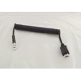 thumbnail image 1 of FOR 1pc Micro USB 5 Pin A Male Plug To 3.5mm Stereo Male Coiled Spiral Cable 1m, 1 of 1