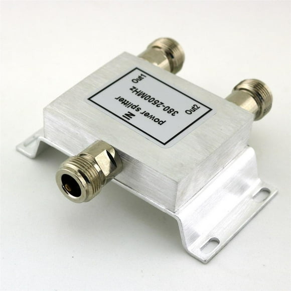 FOR 1pc RF Coaxial Coax Power N Female 2-Way Splitter Divider Combiner 380-2500MHz 2.5GHZ Signal Booster