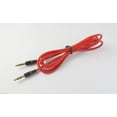thumbnail image 1 of FOR 1pc Red 3.5mm Male to Male Audio Car Stereo Headphone Extension Aux Cables 1.2M/4Ft, 1 of 1