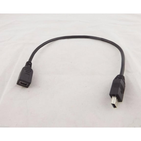 FOR 1pcs Mini USB B 5 Pin Male Plug To Female Jack Extension Data Adapter Lead Cable Cord 25cm