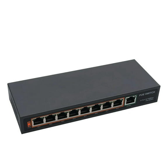 FOR 1pcs Professional 8 Port 100Mbps IEEE802.3af POE Switch/Injector Power over Ethernet Network Switch for IP Camera VoIP devices