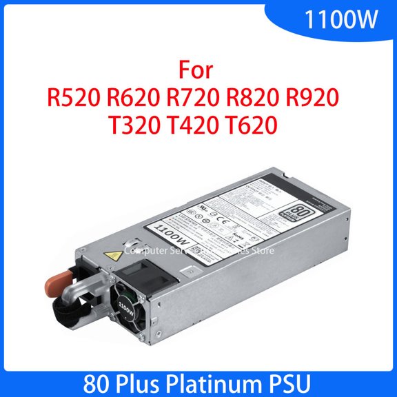 FOR for R520 R620 R720 R820 R920 T320 T420 T620 Server 1100W 80 Plus Platinum PSU GYH9V GDPF3 NTCWP Power Supply 0NTCWP