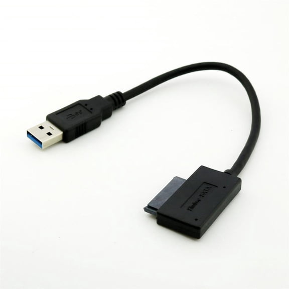 FOR 1pcs USB 3.0 to 7+6 13Pin Slimline SATA Adapter Cable for Laptop CD DVD Optical Drive
