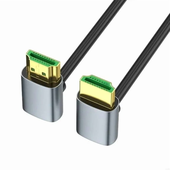 FOR 2.1 Version Video Cable 8K60Hz 90 Degree Elbow Option Gold Plated Contacts for HDTVs and Computers, Aluminum Casing
