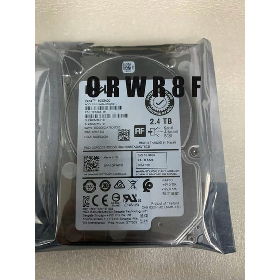 FOR 2.4TB 10K 2.5 SAS Hard Drive for R340 R440 R540 R640 R740 R740XD R840 R94