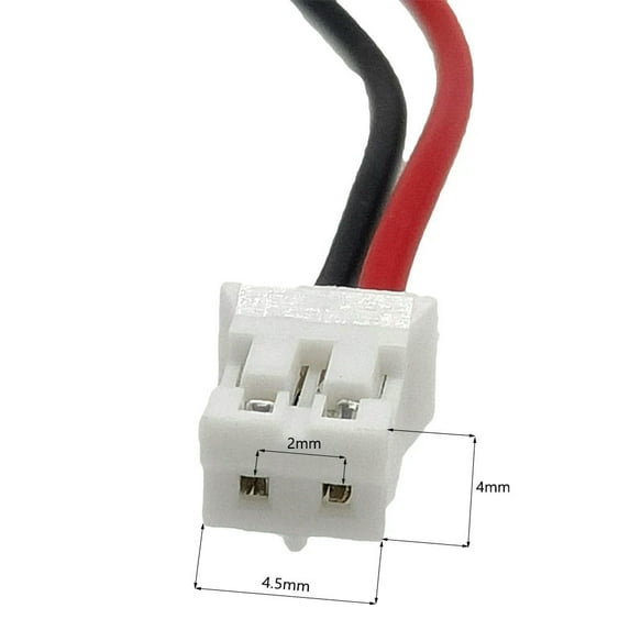 FOR 2 Pcs 3.7V 400mAh 602035 Polymer Ion 2.0mm Connector