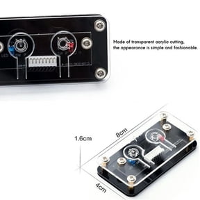 FOR 2 Pcs Desktop Computer Switch External Power Switch Power Button+Restart Button PC Case Power Supply Button