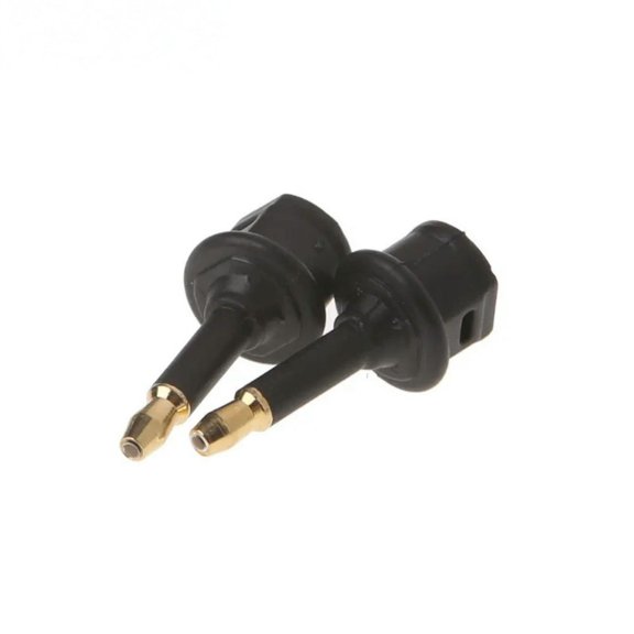 FOR 2 Pcs Toslink Female To 3.5mm Male Mini Audio Plug Digital Optical Adapter Converter