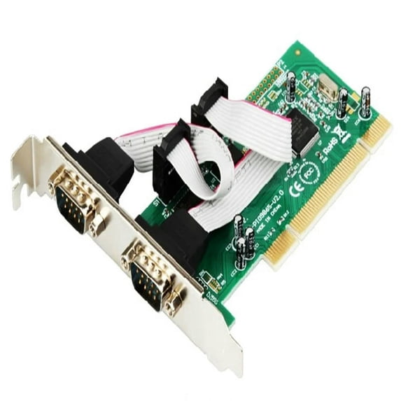FOR 2 Port RS232 RS-232 Serial Port COM DB9 to PCI Card Adapter Converter MCS 9865 Serial