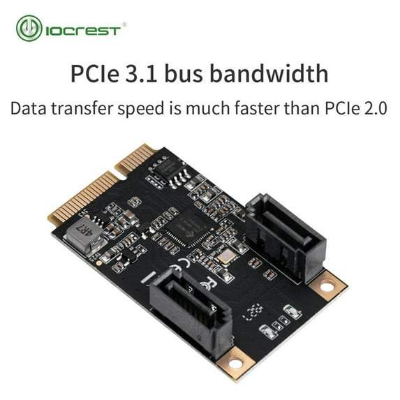 FOR 2 Port SATA III Full Height Mini PCIE 3.0 gen3 high speed Controller Card
