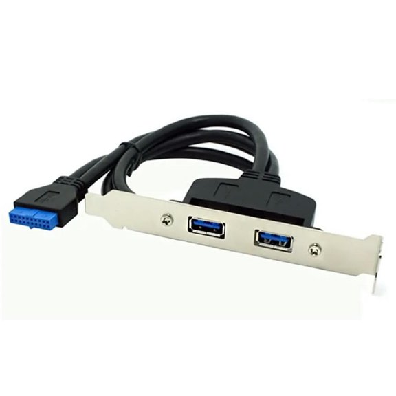 FOR 2 Port USB3.0 Hub USB3.0 20Pin to Female Adapter Desktop computer rear 2 USB3.0 port motherboard 20P extension USB3.0 19pin