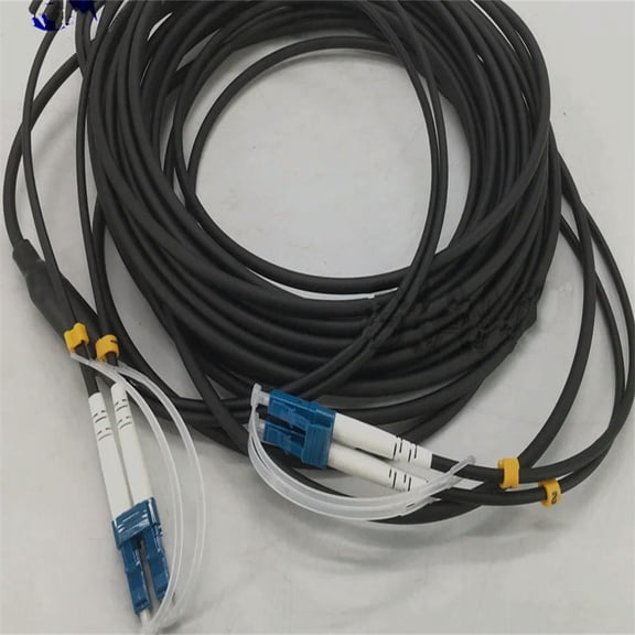 FOR 2 ,SM,G657A1 80M Cable,2 Single Mode Dual Fiber LC-LC/SC/FC/STUPC 4.0mm TPU Black Optic Patch Cord Connector 1pcs
