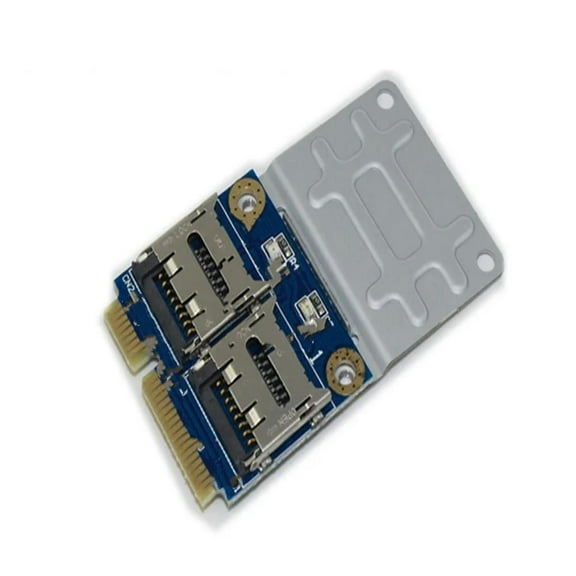FOR 2 SSD HDD for Laptop Dual Micro SD SDHC SDXC TF to Mini PCIe Memory Card reader mPCIe to 2 mini-sdcards mini pci-e adapter