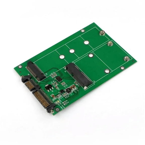 FOR 2 in 1 Sata-Base 2 Lane M.2 BKEY And mSATA SSD To SATA III 7+15 Pin 2.5 SATA Adapter