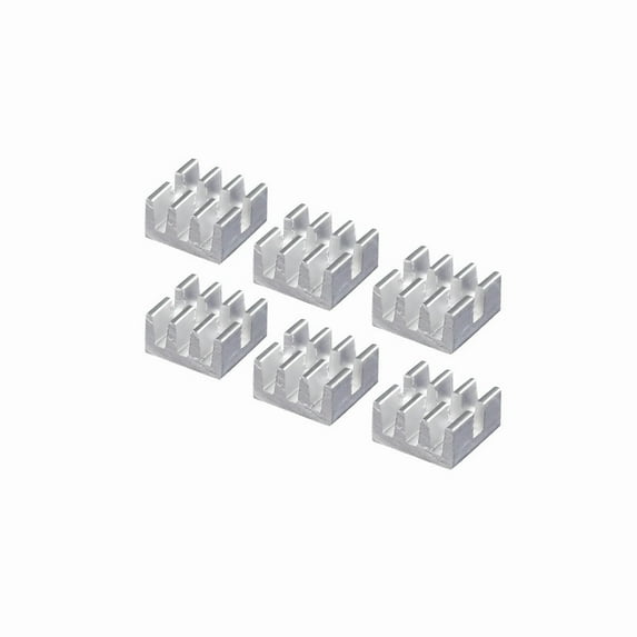 FOR 20 Pcs 6.4MM X 6MM X 3.7MM 6mm RHS-01 MOS Tiny Aluminum Heat Sinks Cooling Radiator Heatsink
