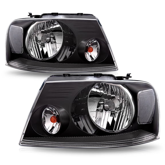 FOR 2004-2008 FORD F150 06-08 LINCOLN MARK LT HALOGEN HEADLIGHTS LAMPS PAIR