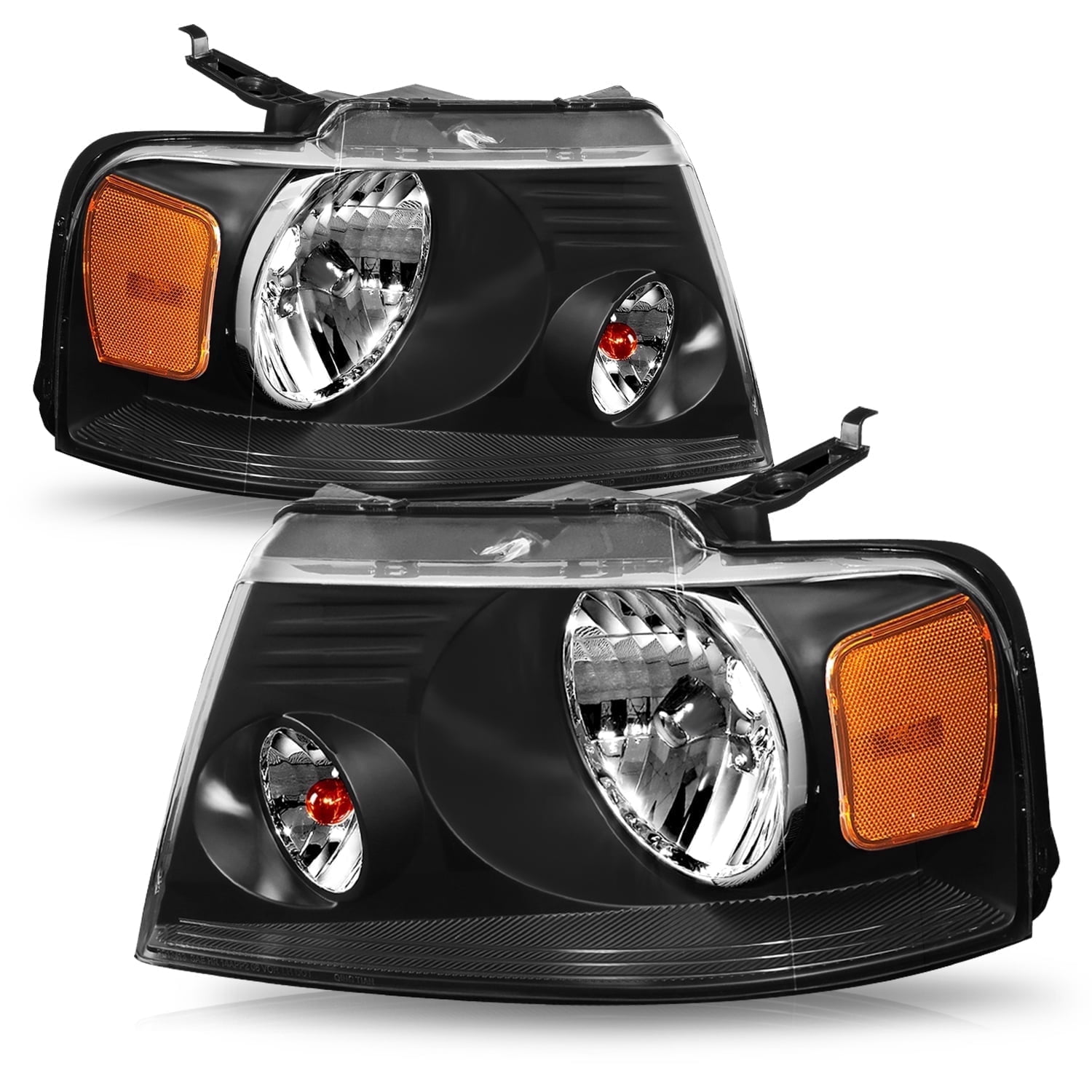 FOR 2004-2008 FORD F150 06-08 LINCOLN MARK LT HALOGEN HEADLIGHTS LAMPS PAIR