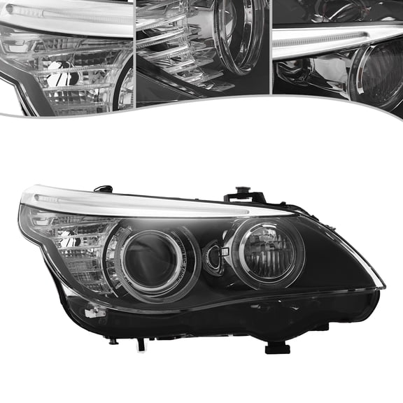 FOR 2008 2009 2010 BMW 5-Series 528i xDrive/535i xDrive/550i/M5, Right Headlight, Passenger Side Headlight (Bulb Not Included)