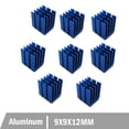 thumbnail image 1 of FOR 200PCS Cooling IC X9 Radiator Aluminum Heatsinks Cooler Heatsink 9x9x12mm, 1 of 1