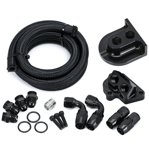 FOR 2011-23 FORD 5.0 COYOTE OIL FILTER RELOCATION KIT MUSTANG GT / F150 US