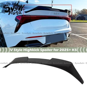 FOR 2025+ KIA K5 OPTIMA GLOSSY BLACK V STYLE HIGHKICK DUCKBILL TRUNK SPOILER WING