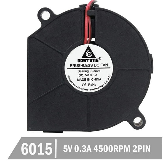 FOR 20pcs 5V 60mm 6015 Blower Cooling Fan DC 0.3A Brushless Turbo Blower Radiator 60mm x 15mm Heatsink Cooling Fan