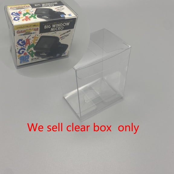 FOR 20pcs Clear transparent For For GAME GEAR Big WINDOW Micro GG Display storage PET protective
