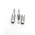 thumbnail image 1 of FOR 20pcs Copper Rhodium Plated Carbon Fiber 3.5mm Plug soldering connector, 1 of 1