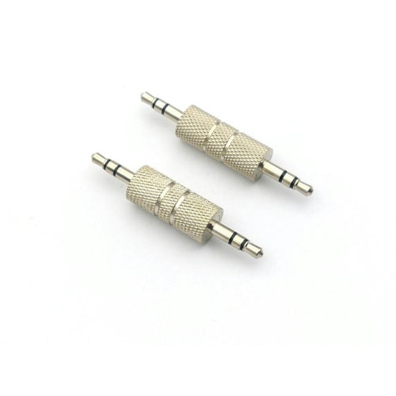 FOR 20pcs brass 3.5mm Male Plug to 3.5mm Male Plug Straight Connector