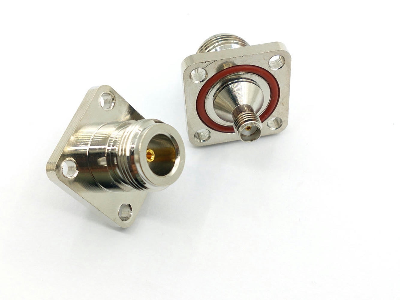 FOR 20pcs copper RF Connector N/SMA-KKF N-Type Female To SMA Female ...