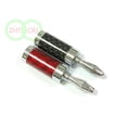 thumbnail image 1 of FOR 20pcs copper Rhodium Plated Audio Speaker Cable Wire 4mm Banana Plug Connector, 1 of 1