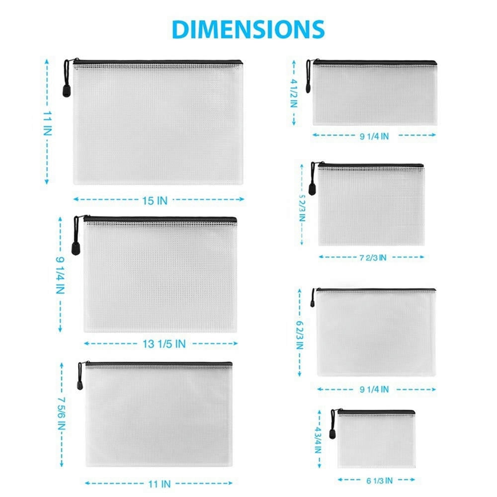 FOR 21Pack Zipper Pouch(7 Sizes)For Office Supplies Cross Stitch ...