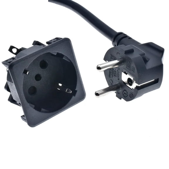FOR 250v 16A PDU EU power desktop outlet Embedded electrical Panel Receptacle style copper