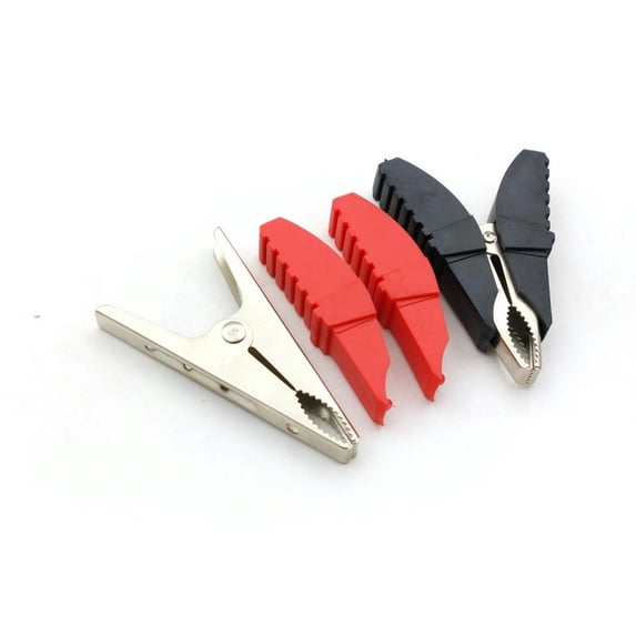 FOR 2PCS BRASS Insulation Alligator Clip FOR Car clip Power Test Probes