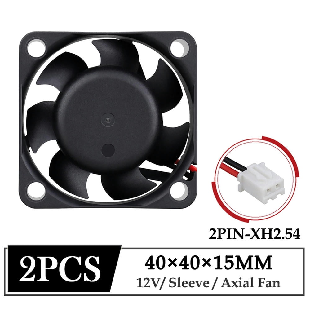 Large Cpu Cooling Radiator FOR 2Pcs DC 12V 40mm Cooler Fan 40x40x15mm Brushless Humidifier Cooling ...