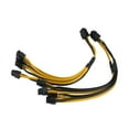thumbnail image 1 of FOR 2Pcs PCI-E 6Pin Female To 4X Pcie 6Pin GPU Graphics Card Splitter Power Cable 6Pin To 6Pin Power Supply Cable For Miner, 1 of 1