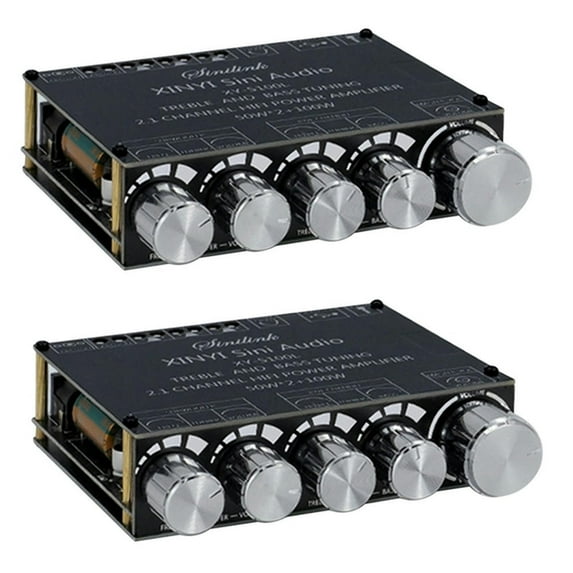 FOR 2X 5.0 2.1 Channel Power Audio Stereo Subwoofer Amplifier Board 50WX2+100W Speaker AMP XY-S100L