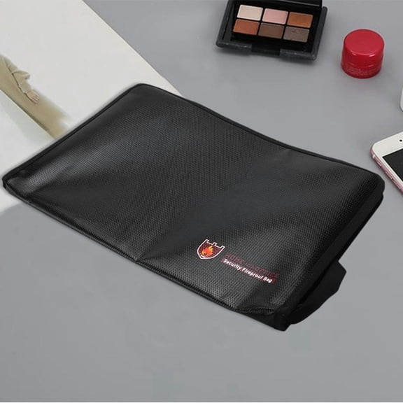 FOR 2X Fireproof Files Folder Accordion Document Bags 14.3X9.8 Inch A4 Size 12 Pockets