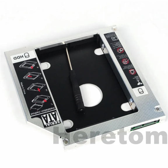 FOR 2nd HDD SSD SATA hard drive Adapter for Book 8460w 8470w 8560w 8570w 8760w 8770w Optical Bay With bezel